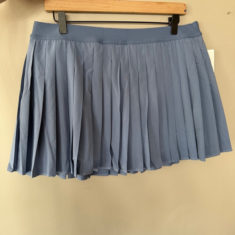 Lululemon Varsity HighRise Pleated Tennis Skirt Oasis Blue Sz 14 Pickleball Golf - Picture 6 of 13